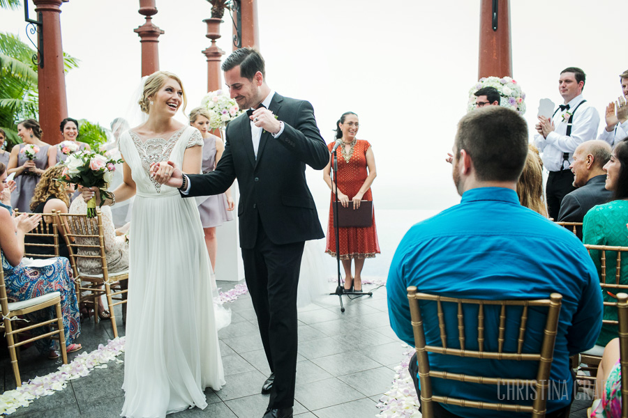 wedding ceremony at the pool at Zephyr Palace photos in Costa Rica