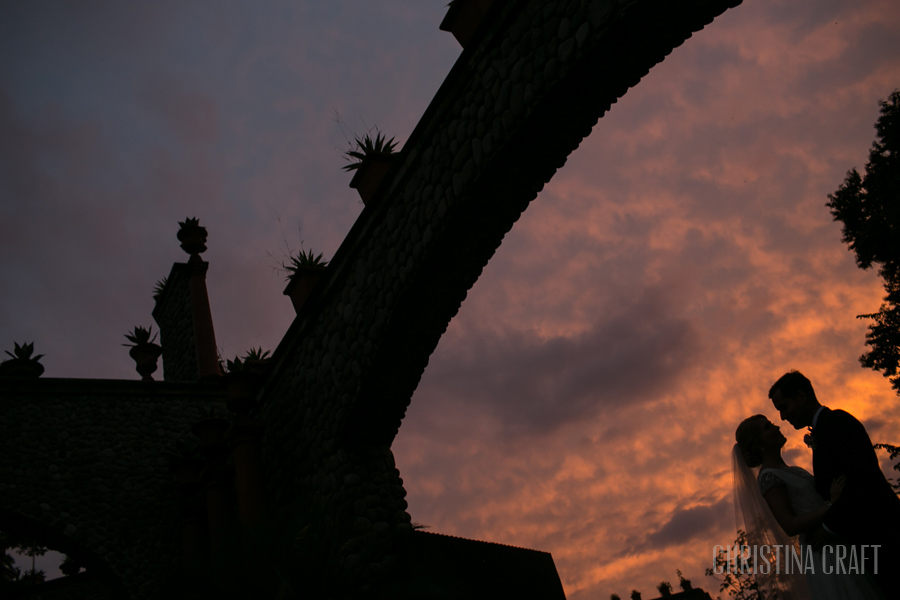 wedding portrait at sunset at zephyr palace in costa rica