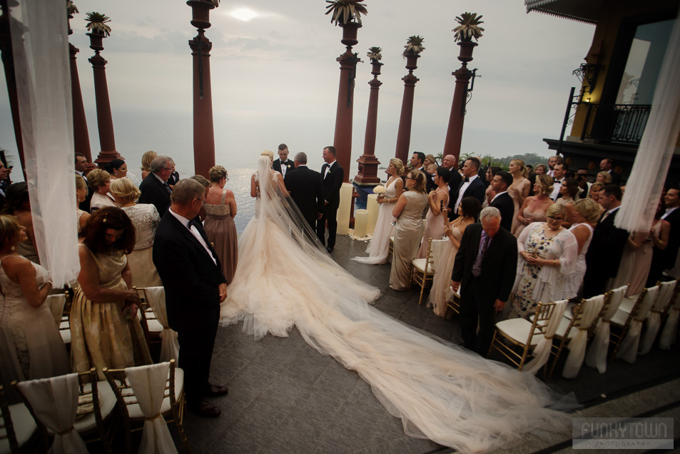 Zephyr Palace Villa Caletas pool wedding