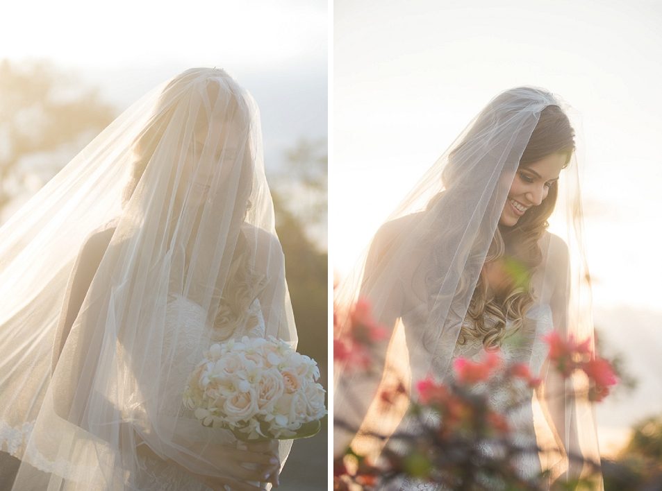 Soft pretty bridal portrait Costa Rica