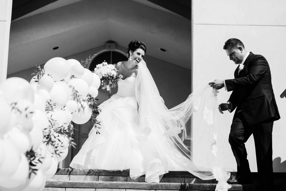 Candid black and white greek orthodox wedding // FunkyTown Wedding Photography Victoria BC