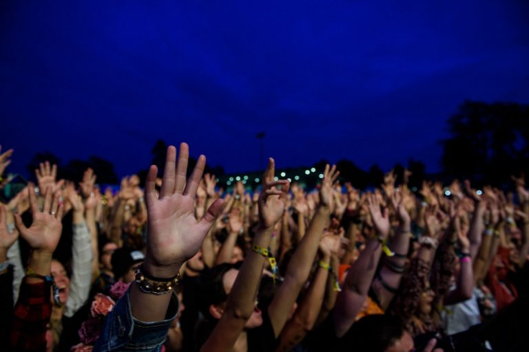 Rifflandia crowd photography twilight