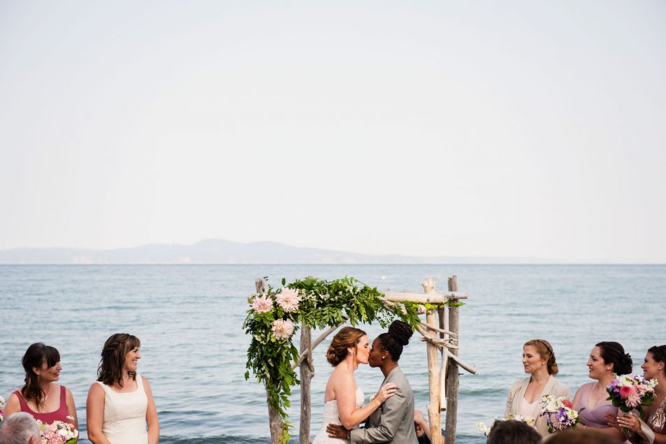 Victoria BC Cadboro Bay The Beach House Wedding by @funkytownphotography Same sex wedding LGBTQ