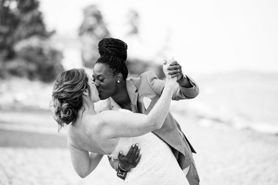 Victoria BC Cadboro Bay The Beach House Wedding by @funkytownphotography Same sex wedding LGBTQ