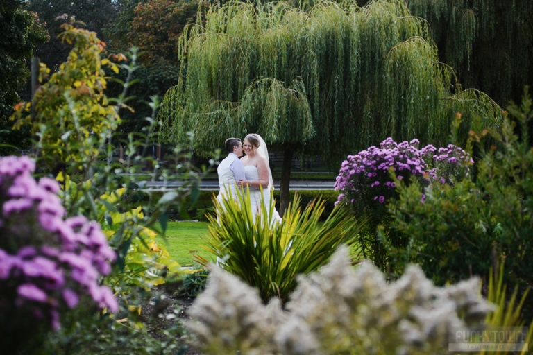 Garden portraits Wedding portraits at Beacon Hill Park