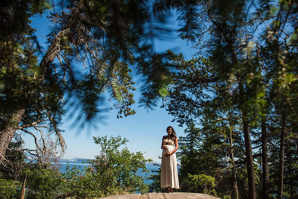 Maternity Portrait Lighthouse Park West Vancouver by Victoria BC Photographer Christina Craft