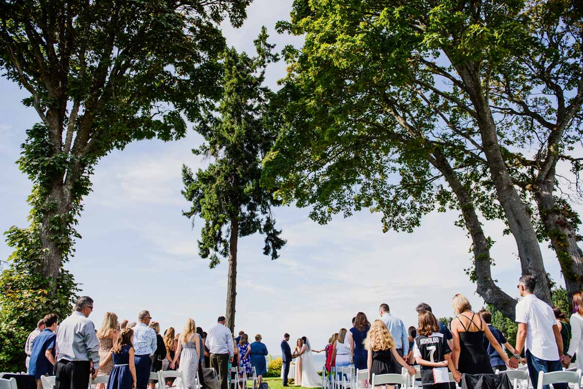 Wedding Ceremony on the Beach in Parksville